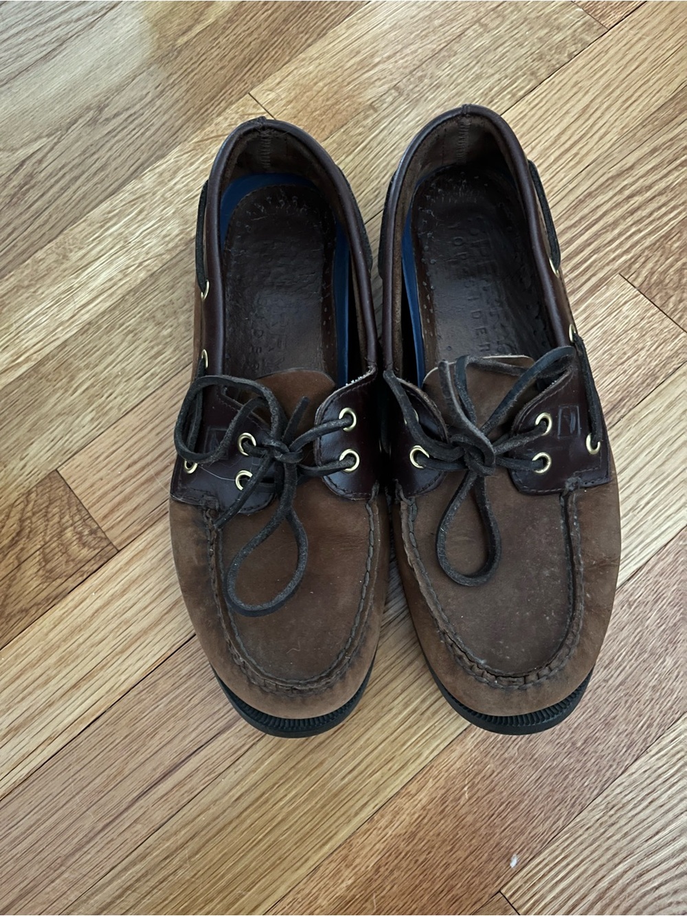 Sperry Tan Leather Boat Shoes